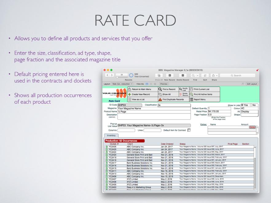 Rate Card