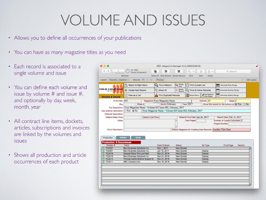 Volumes and Issues