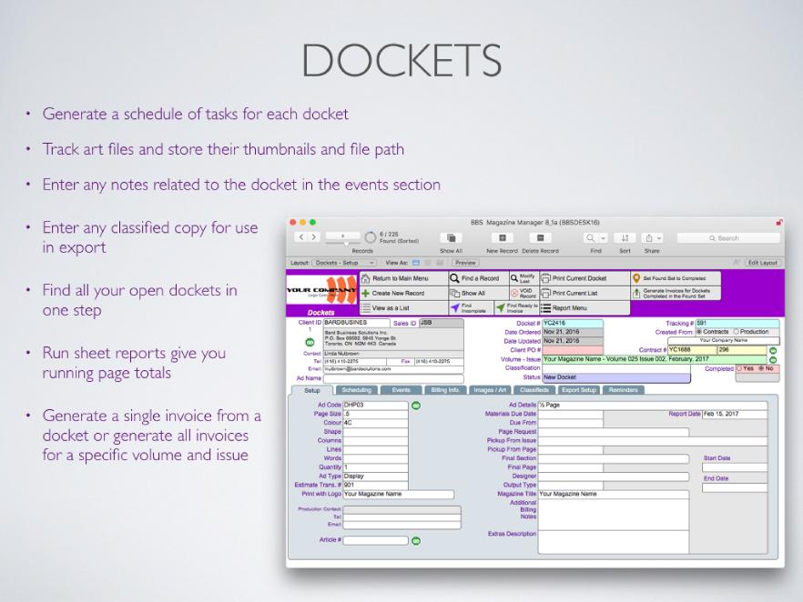 Dockets