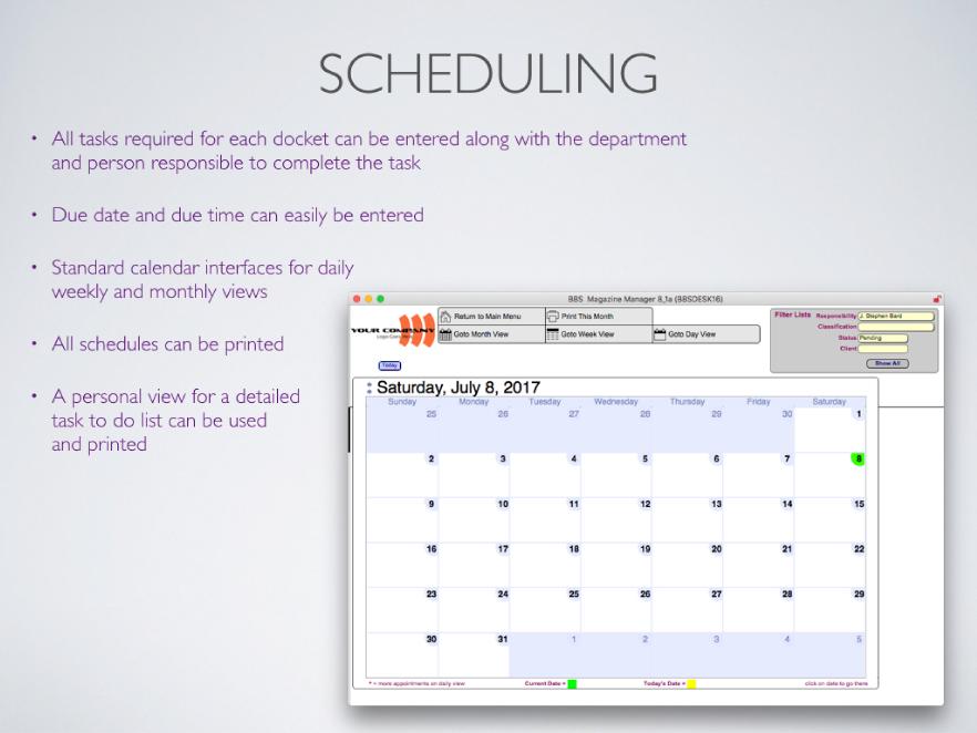 Scheduling